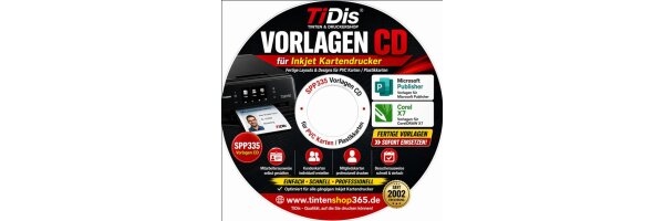 SPP335 - Druckvorlagen CD für Kartenschublade SPP312 | TS8150usw.