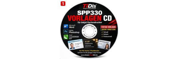 SPP330 - Druckvorlagen CD für Kartenschublade SPP312 | IP7250 | MX925 usw.
