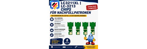 LC-3211 | LC-3213XL kompatible Druckerpatronenchips
