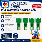 LC-521XL kompatible Druckerpatronenchips