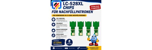 LC-528XL kompatible Druckerpatronenchips