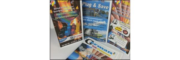 Druckservice für Flyer, Broschüren & Visitenkarten