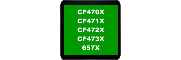 HP 657X - CF470X, CF471X, CF472X, CF473X - 657X