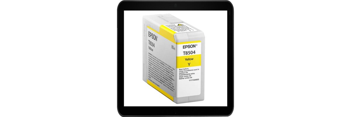  Epson C13T850400 Epson Druckerpatronen Yellow mit 80ml Inhalt -  Epson C13T850400 Epson Druckerpatronen Yellow mit 80ml Inhalt