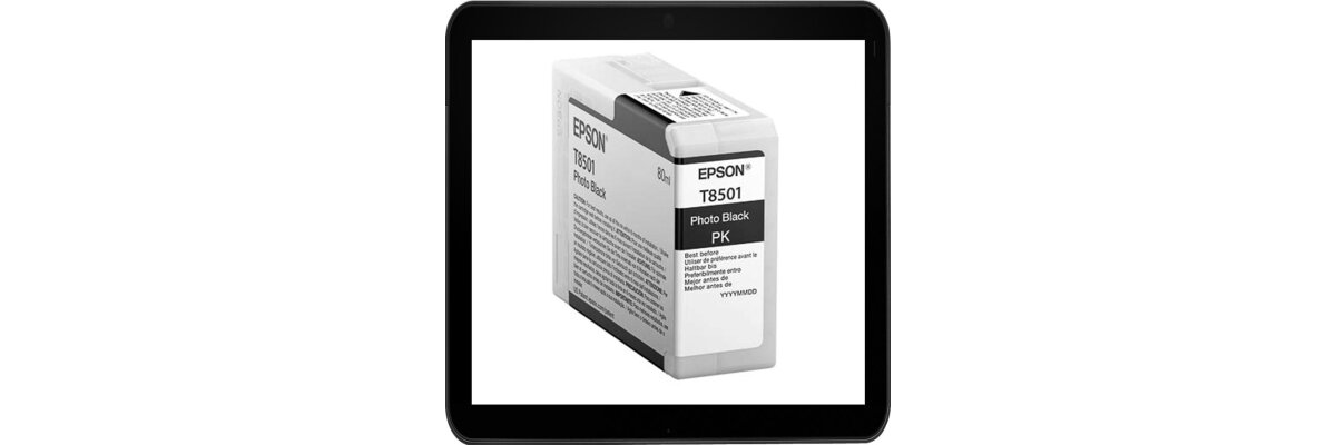 C13T850100 Epson Druckerpatronen Photo-Black mit 80ml Inhalt - C13T850100 Epson Druckerpatronen Photo-Black mit 80ml Inhalt