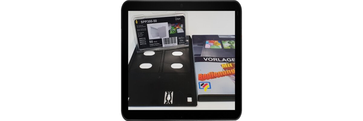 SPP318 - Kleines Kartendrucker Starterpack &quot;alles drin&quot; Kartenschublade - Drucktray inkl. 60 Inkjet PVC Karten und Druckvorlagen CD für Canon MG7580, MG7720, MG7520, MG7120, IP7130, IP7200, IP7210, IP7230, IP7240, IP7250, IP7120, P7550, MG5420 - SPP318 - Kleines Kartendrucker Starterpack &quot;alles drin&quot; Kartenschublade - Drucktray inkl. 60 Inkjet PVC Karten und Druckvorlagen CD für Canon MG7580, MG7720, MG7520, MG7120, IP7130, IP7200, IP7210, IP7230, IP7240, IP7250, IP7120, P7550, MG5420