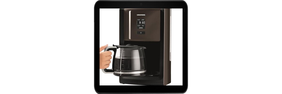 GRUNDIG KM 7280 G Programmierbare Kaffeemaschine mit 12 Tassen (1,8 l) Fassungsvermögen mit Display und Brühstärkeneinstellung - GRUNDIG KM 7280 G Programmierbare Kaffeemaschine mit 12 Tassen (1,8 l) Fassungsvermögen mit Display und Brühstärkeneinstellung