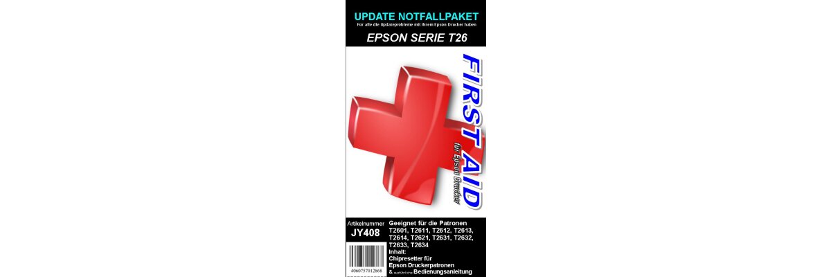 Update Notfallpaket für Epson Druckerpatronen mit der Nummer 26 &amp; 26XL (Motiv: Eisbär) - Update Notfallpaket für Epson Druckerpatronen mit der Nummer 26 &amp; 26XL (Motiv: Eisbär)