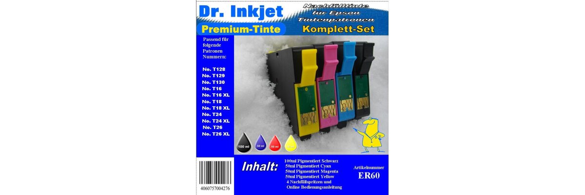 Druckertinte für Epson 603 XL - Workforce WF-2810DWF, WF-2835DWF, WF-2830DWF, WF-2850DWF,  Expression Home XP2100, XP2105, XP3100, XP3105, XP4100, XP4105 - Druckertinte für Epson 603 XL - Workforce WF-2810DWF, WF-2835DWF, WF-2830DWF, WF-2850DWF,  Expression Home XP2100, XP2105, XP3100, XP3105, XP4100, XP4105