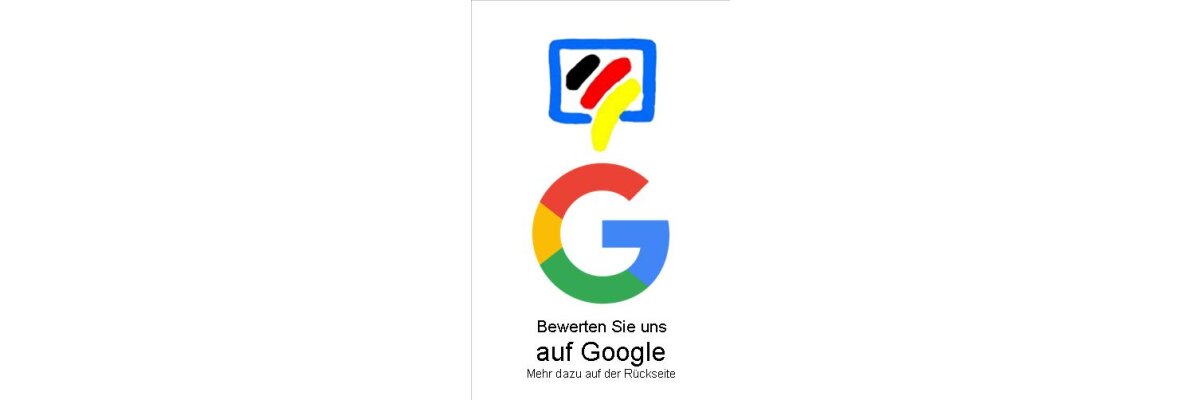 Online Bewertungskarten für den Handel - so funktionieren diese - Bewertungskarten für Bewertungen auf Google