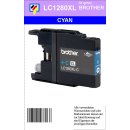 LC1280XLC Brother XL Druckerpatrone cyan mit 1.200 Seiten Druckleistung nach ISO