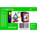 HP301CXL - TiDis Ersatzpatrone für CH564EE - color -...