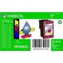 HP300CXL - TiDis Ersatzpatrone für CC644EE - color -  mit 3x 4ml Inhalt / ersetzt HP300CXL