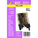 LC-1280XLY  TiDis Ersatzdruckerpatrone Yellow für die LC-1280Y, LC-1240Y, LC-1220Y mit 19ml Inhalt für 1.200 Seiten