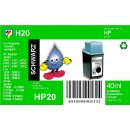 HP20 - TiDis Recyclingpatrone für C6614DE - schwarz...