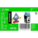 HP20 - TiDis Recyclingpatrone für C6614DE - schwarz...