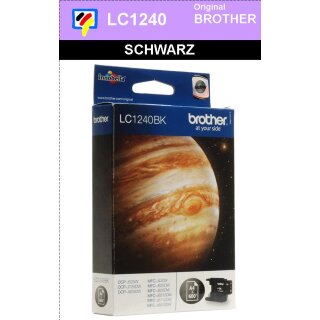 LC1240BK Brother Druckerpatrone Black mit 600 Seiten Druckleistung nach ISO für Brother DCP-J525W, DCP-J725DW, DCP-J925DW, MFC-J430W, MFC-J625EW, MFC-J825DW, MFC-J6510DW, MFC-J6710DW, MFC-J6910DW