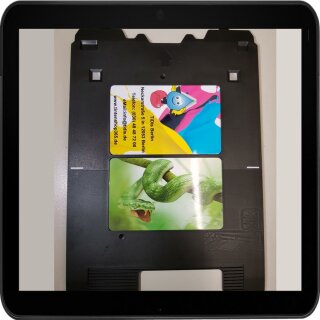 Canon Pixma TS8151 zum PVC Kartendrucker machen mit der SPP312 Kartenschublade - Inkjet Print Cardtray inkl. 10 Inkjet PVC Karten