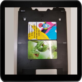 Canon Pixma TS8151 zum PVC Kartendrucker machen mit der SPP312 Kartenschublade - Inkjet Print Cardtray inkl. 10 Inkjet PVC Karten