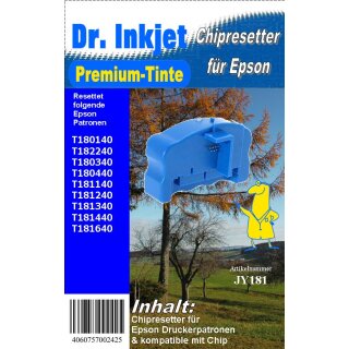 JY181 - T18 Chipresetter für Epson Druckerpatronen mit der Nummer 18 & 18XL (Motiv: Gänseblume)