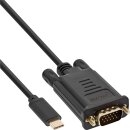 InLine® USB Display Kabel, USB-C Stecker zu VGA...