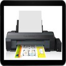 A3+ Drucker - Epson EcoTank (CISS/Schlauchsystem) ET-14000 Tintenstrahldrucker  inkl. 400ml GIC Sublimationstinte und 2x50 Blatt Sublimationtransferpapier (A3+A4)