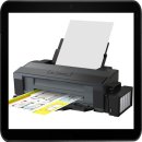 A3+ Drucker - Epson EcoTank (CISS/Schlauchsystem) ET-14000 Tintenstrahldrucker  inkl. 400ml GIC Sublimationstinte und 2x50 Blatt Sublimationtransferpapier (A3+A4)
