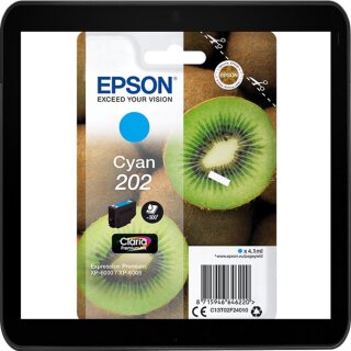 T02F24010 - cyan - EPSON Original Drucktinte mit 4,1 ml Inhalt zum Superangebot