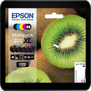 T02G74010 - XL Multipack - EPSON 5 Originale Druckerpatronen - 1x7,9ml pbk+1x13,8bk+3x8,5ml cmy