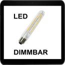 Faden / Filament LED-Lampe T30 - E27 - 6 Watt, 185 mm...