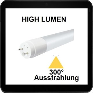 120 cm HIGH LUMEN NANO LED-Röhre T8 / G13, 18 Watt , 300° Ausstrahlung, Kaltweiß