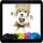 Teddybär "Fred" mit einer Sitzhöhe von ca. 220mm mit sublimierbaren T-Shirt