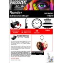 Runder Schlüsselanhänger 60mm aus weißem Kunststoff  - Sublimationszubehör für Sublimationsdrucker