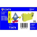 T34XL - yellow - TiDis  Ersatzdruckerpatrone mit 14 ml...