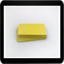 100 Karteikarten A7 gelb liniert