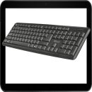 Trust Tastatur 104 Tasten schwarz