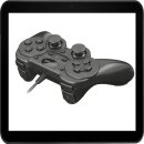 Trust Ziva verkabelt Gamepad für PC und PS3, Schwarz