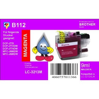 LC-3213M TiDis Druckerpatrone mit roter Tinte für ca. 400 Seiten Druckleistung nach ISO