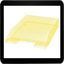 helit Briefablagen gelb-transparent