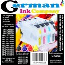 GIC223 - CISS / Easyrefillpatronen Sparpack für LC223 Black, Cyan, Magenta, Yellow mit Autoresettchip und 4x 50ml GIC Sublimationstinte