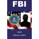FBI Ausweis mit Bild - Spa&szlig;ausweis und beidseitig...