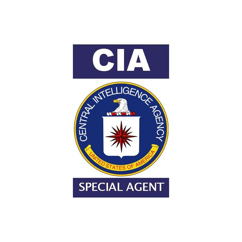 Cia Ausweis Mit Bild Und Beidseitig Bedruckt Spassausweis 10 00