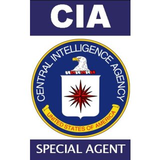 Cia Ausweis Mit Bild Und Beidseitig Bedruckt Spassausweis 10 00