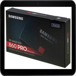 SAMSUNG 2.5 SSD FESTPLATTE INTERN 256GB MZ-76P256B/EU 860 PRO SERIE