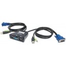 2-Port Mini-KVM-Switch mit Audio