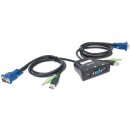 2-Port Mini-KVM-Switch mit Audio