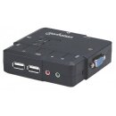 2-Port Kompakt-KVM-Switch mit Audio