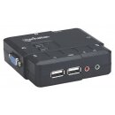 2-Port Kompakt-KVM-Switch mit Audio