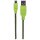Hi-Speed Micro-B-USB-Kabel mit Stoffummantelung