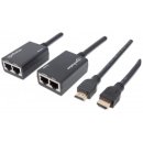 1080p HDMI over Ethernet Extender mit integrierten Kabeln